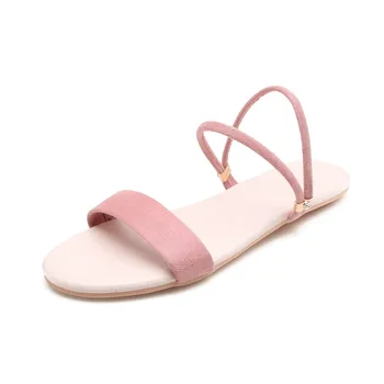 MEMUNIA 2020 módne letné topánky žena plus veľkosť 33-43 byt s sandále ženy semiš kožené jednoduché rekreačné topánky