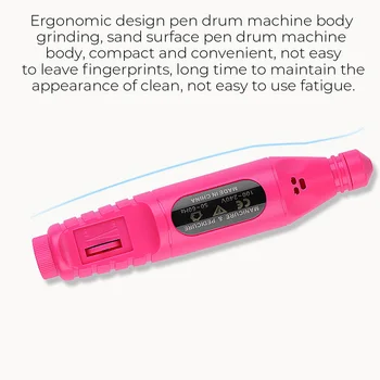 1 Nastavte Elektrické Nail Art Pen Pedikúra Nástroje Profesionálne Elektrické Nail Art Vŕtať Pero na Nechty, Brúska s Nechty Vrtákov