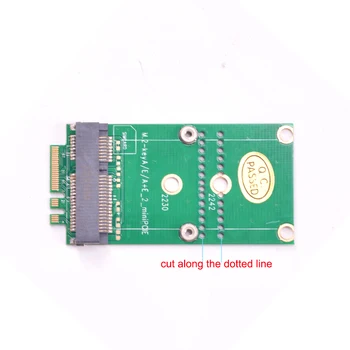A + E tlačidlo NGFF na mini pcie bezdrôtovej sieťovej karty adaptéra M. 2 WiFi slot na mPCIe wifi Bluetooth Časti s Anténou