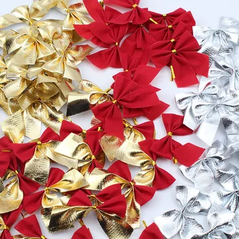 50PCS Vianočné dekorácie, ozdoby diy plavidlá príslušenstvo candy box dekor luk uzol nový rok natal domáce dekorácie navidad 2020