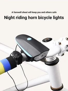 USB Nabíjateľné Požičovňa Bell Baterka Cyklistické Roh Svetla Svetlometov Cyklistické Multifunkčné Ultra Svetlé Elektrické Vysoká Horn Bell