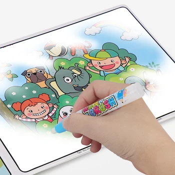 Kognitívne Maľovanie Hračky pre Deti, Vzdelávacie Maľovanie Hračiek 3d Animácie Magic Box Rošt Skladačka Puzzle Presunúť Kartu Zvierat