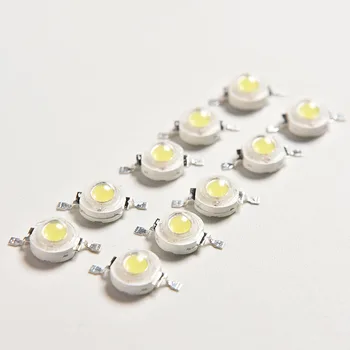 10PCS/veľa 1W LED Čipy Korálky Žiarovka Diódové Svietidlo pre Teplé Biele LED Reflektor 100-110LM Vysoký Výkon kvalitný nové