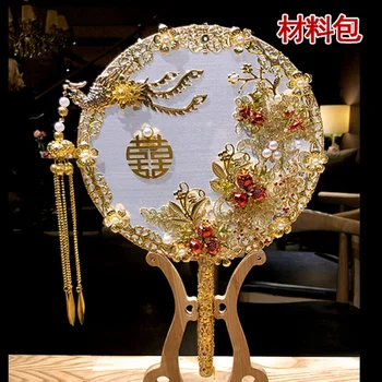 Čínsky štýl, svadobný dar, ručné kvet ventilátor luxusné strane ventilátora svadobné ventilátor nevesta strane ventilátora čínskej strane ventilátor