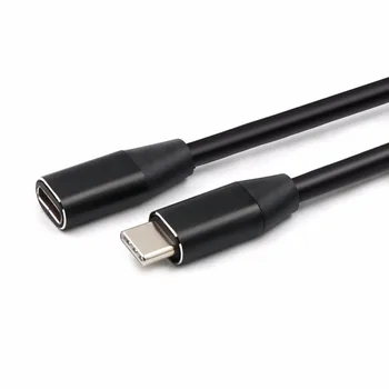 Profesionálne 1M Typu C, USB 3.1 Samec na USB-C Samica Predlžovací Kábel Extender Kábel Čierny pre PC, TV