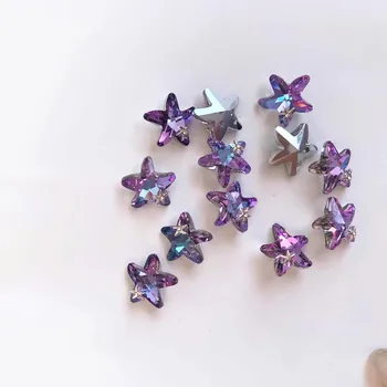 5 Ks Klinec Hviezdice Dizajn Charms Tichom Prívesky Crystal Remesiel Kamienkami Pre 3D Manicuer Šperky, Pôvabné Kamene Charms GJ690