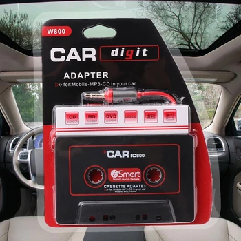 3,5 mm Auto AUX Páskovej Kazety Adaptér Converter Pre automobilový Prehrávač MP3 E7CA
