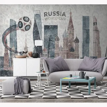 Moderné Nástenné Papierové Nálepky Rusko Architektúry na Pozadí Foto Tapety nástenná maľba 3D Obývacia Izba Self Adhesive Vinyl/Hodvábne Tapety