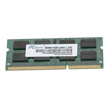 ASint DDR3 4GB 1600MHz Pamäť Notebooku 204 Pin Nízka Spotreba Notebook RAM Dimm