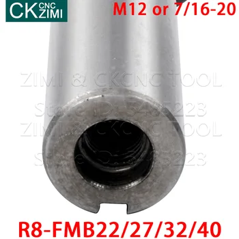R8 FMB22 FMB27 FMB32 FMB40 M12 7/16 R8 FMB Frézovanie Frézy nástroje Držiteľ Tvár frézovanie fréza ramienka rozšírenie frézka ramienka