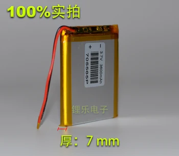 3,7 V polymer lithium batéria, 3600mAh 705565 premietacie záznamník, DIY plochý panel batéria počítača