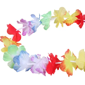 10PCS Havajské DIY Strany Pláži Kvet leis Garland Náhrdelník Maškarný Party Havaj Pláže Zábavu Kvety Dekorácie