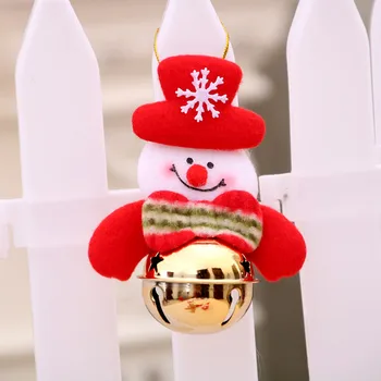 Zlato Vianočný dekor Jingle Bells 2020 Vianočné Dekorácie jeleň zvony Pre Domáce Závesné Kovové Bell Vianoce DIY Remesiel Príslušenstvo