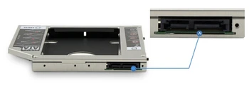 2. SATA Pevný Disk SSD HDD Caddy pre Dell Inspiron 17R 5721 5737 15R 5537 5521 SU-208CB DV-8A5HH GU90N 9,5 mm