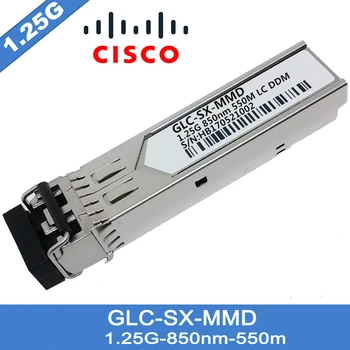 10pcs/veľa Pre GLC-SX-MMD Optický SFP Modul Vysielača, 1000Base-SX SFP 1,25 G 850nm 550m MMF LC Duplex Konektor