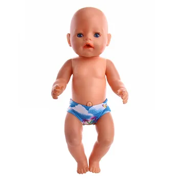 Fit 18-Palcové American Doll 40-43 cm Narodené Dieťa Bábika Roztomilý Vzor Nohavičky Príslušenstvo Pre Dieťa Narodeniny Festival Darček