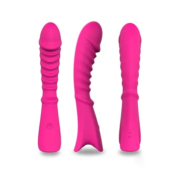 Silikónové G-spot Vibrátor pre Ženy, Dospelých, Sexuálne Hračky,nepremokavé Ženská Masturbácia masturbator Fialová/ Pink 001