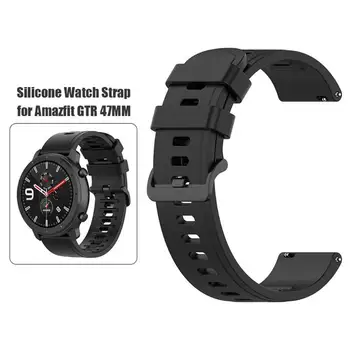 ALLOYSEED 20/22 mm Nastaviteľné Watchband Popruh Silikónové Hodinky, Príslušenstvo pre Amazfit GTR 42/47mm/GTS/HIS/HIS Lite Náhradné