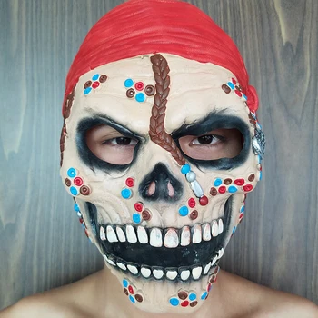 Halloween Latex Maska horor pirátstvo maska výkon rekvizity biochémie cosplay