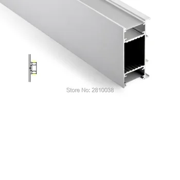100 X 2 M Wall washer led pásy svetla hliníkový profil veľké veľkosti H tvar hliníkové led bývanie výlisky pre steny do svetlá