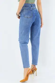 Dámske Džínsové Oblečenie začiatku roku 2020 nové Retro Džínsové Nohavice na jar a na jeseň Nohavice