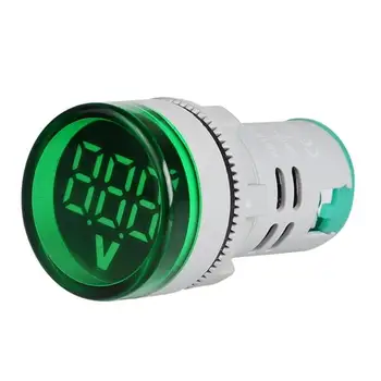 220V AC Kolo LED Digitálny Displej Napätie Meter Ampermeter Aktuálny Monitor Indikátor Signálu, Svetelný Ammeter Tester na Meranie 22 mm
