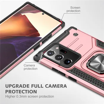 Shockproof Brnenie Nárazníka puzdro Pre Samsung Galaxy Note 20 Ultra Držiak do Vozidla Krúžok Kryt Pre S10 Poznámka 10 Lite A51 A71 A70 A20E Prípade