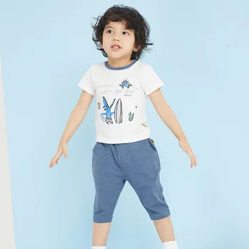 2019 lete Nové deti oblečenie sady kórejská verzia Cartoon Domov Vyhovovali Chlapci dievčatá detské tričko+šortky deti oblečenie veľkoobchod