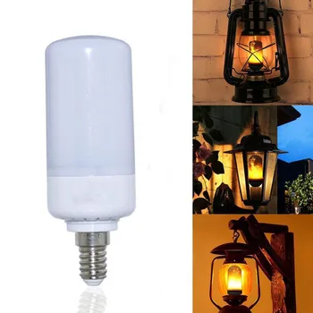 E27 E14 B22 Led Plameň Lampy LED Efekt Plameňa Žiarovky 85~265V Blikanie Emulácia Oheň Osvetlenie Dekoratívne Lampa 9W