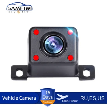 Auto parkovacia kamera LED Infračervené nočné videnie automatické parkovanie monitorovanie Široký Stupeň Nepremokavé HD CCD video záloha fotoaparát