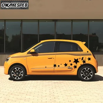 Na Renault Twingo Clio Roztomilý Štýl DIY Prispôsobené Odtlačkový 1 sada Pentagram Grafika karosérie Bočné Dvere Dekor Nálepky
