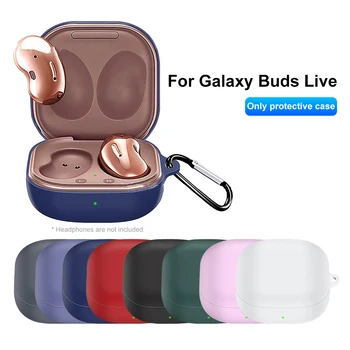 Pre Samsung Galaxy Puky Live Shockproof Anti-drop Bluetooth Slúchadlá Ochranné Silikónové puzdro so Sponou