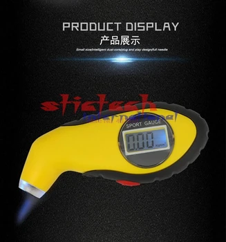 DHL alebo Fedex 200pcs LCD Displej Auto v Pneumatikách Pneumatika Tlak Vzduchu Meter Tlakomery Tlakomery Tester Nástroj pre Auto hot predaj