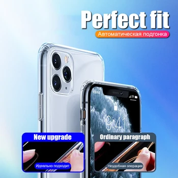 Pre iphone 11 Pro Max Prípade Mäkké Priehľadné Crystal Clear Silikónový Ochranný Kryt Pre iPhone X XS Max Xr 7 8 6 6 Plus Prípade
