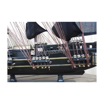 50 cm Masívneho Dreva Pirátskej Lodi Stredomoria Pláva Model Drevené Remesiel Európskej Ozdoby Plachetnica Ručné Remeselné dekorácie