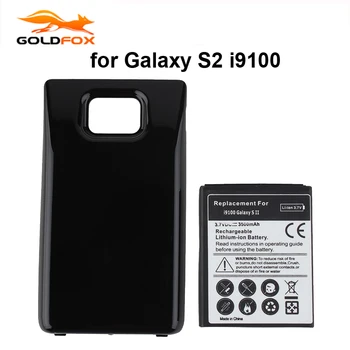 Telefón Batéria Pre Samsung Galaxy S2 I9100 I9103 I9105 batéria 3500mAh náhradnom predĺženom Zosilnená Batéria s Zadný Kryt Čierny