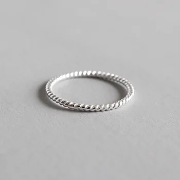 WYJZY 1,2 mm Jednoduché mincový striebro krúžok pre ženy módne dámy jemné šperky nádherné prekvapenie darček šperky