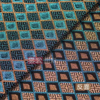 150 cm stereo žakárové tkaniny sako oblečenie žakárové brocade textílie talianska značka brocade satin textílie veľkoobchod handričkou