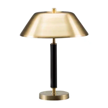 Moderný Minimalistický Brúseného Kovu Zlato stolná Lampa Spálne Dekorácie LED E27 Osvetlenie Black Hardware, Stolná Lampa