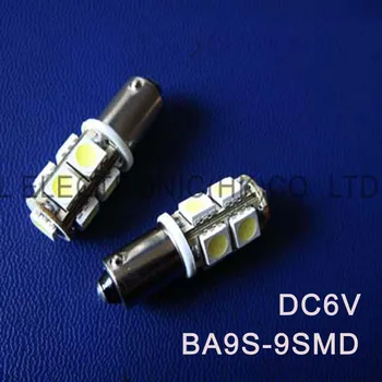 Vysoká kvalita DC6.6V 3V BA9S led žiarovky Uvedením lampa pozor svetelné Výstražné svetlá Varovný Signál doprava zadarmo 100ks/veľa