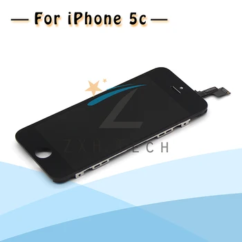 AAA Opravy Najlepšiu Kvalitu Náhradné Diely Pre iPhone 5C LCD Displej Montáž Kompletný Black & White Zadarmo Lode