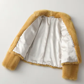 Zimné 2021 Oblečenie Prirodzené Ženy, Skutočné Kabát Fenmale Noriek Kožušiny Bunda Abrigo Mujer HQ19-YTM8666C-1 KJ5946