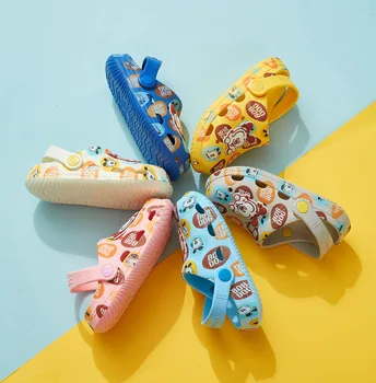 Deti Sandále, Papuče Pre Chlapcov, Dievčatá Cartoon Topánky 2020 Lete Batoľa Flip Flops Dieťa 2 V 1 Sandále Pláž, Kúpanie Papuče