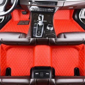 Auto podlahové rohože Špeciálne pre Nissan patrol Y62 5D auto styling všetkých poveternostných ťažkých koberce, koberce, podlahové vložky