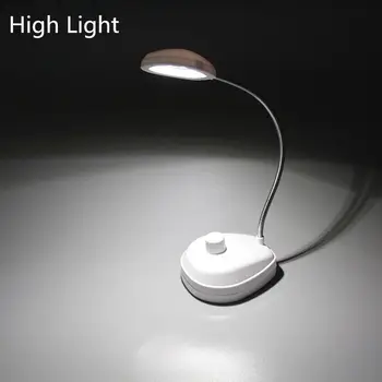 LED Flexibilné Ochrana Očí stolná Lampa s Nastaviteľným Tlačidlo pre Nočné Čítanie Batérie Štýl