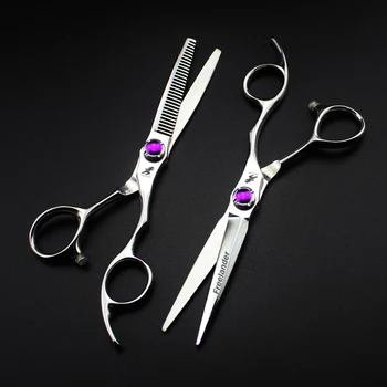 6 palcový Profesionálna vlasová Holič nožnice nastaviť priamo nožnice a Rednutie Nožnice hair care & styling