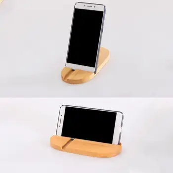 Kreatívne telefón Držiak na Stôl Bambusové Drevo Stojan Pre iPhone 8 7 Plus X W5C3