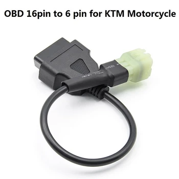 6 Pin 16-Pin Kábel Adaptéra OBD2 Engine Fault Diagnostike a Detektor Konektor Kábel pre KTM 1190 690