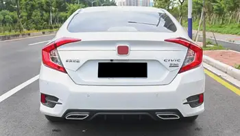 Pre Honda Civic Telo kit spojler 2016-2019 Pre Občianske CS-CK ABS Zadné pery zadný spojler predného Nárazníka Difúzor Nárazníky Protector