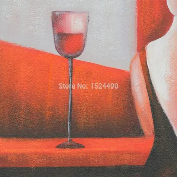 Osamelý Späť Tieň Handpainted Obrázok olejomaľba Na Plátne Moderné Abstraktné Umenie Domova 50x60cm